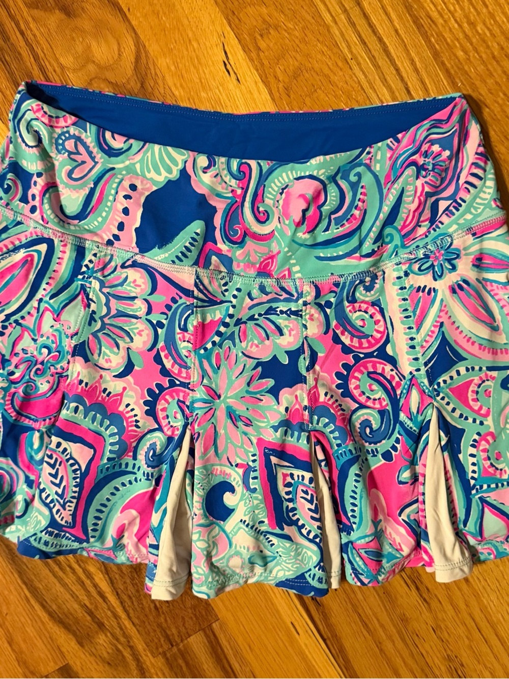 Lilly Pulitzer Women’s Pink Blue Paisley Athletic Skirt